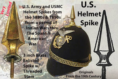 U.S. 1880s Helmet Spike