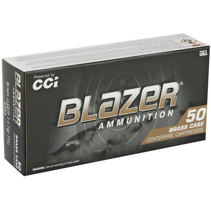 CCI Blazer Brass 9mm Luger Subsonic 147 Grain Full Metal Jacket(FMJ) 950 FPS