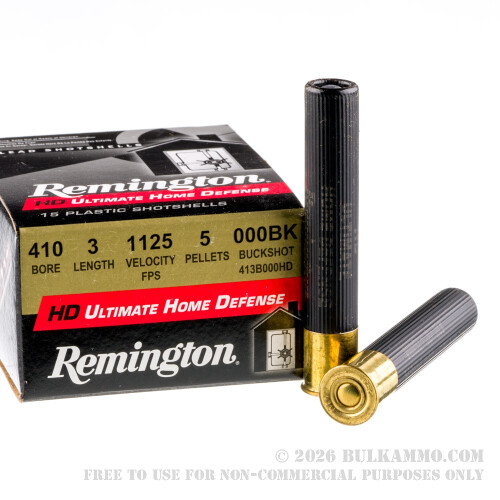 15 Rounds of .410 3" Ammo by Remington -000 Buck