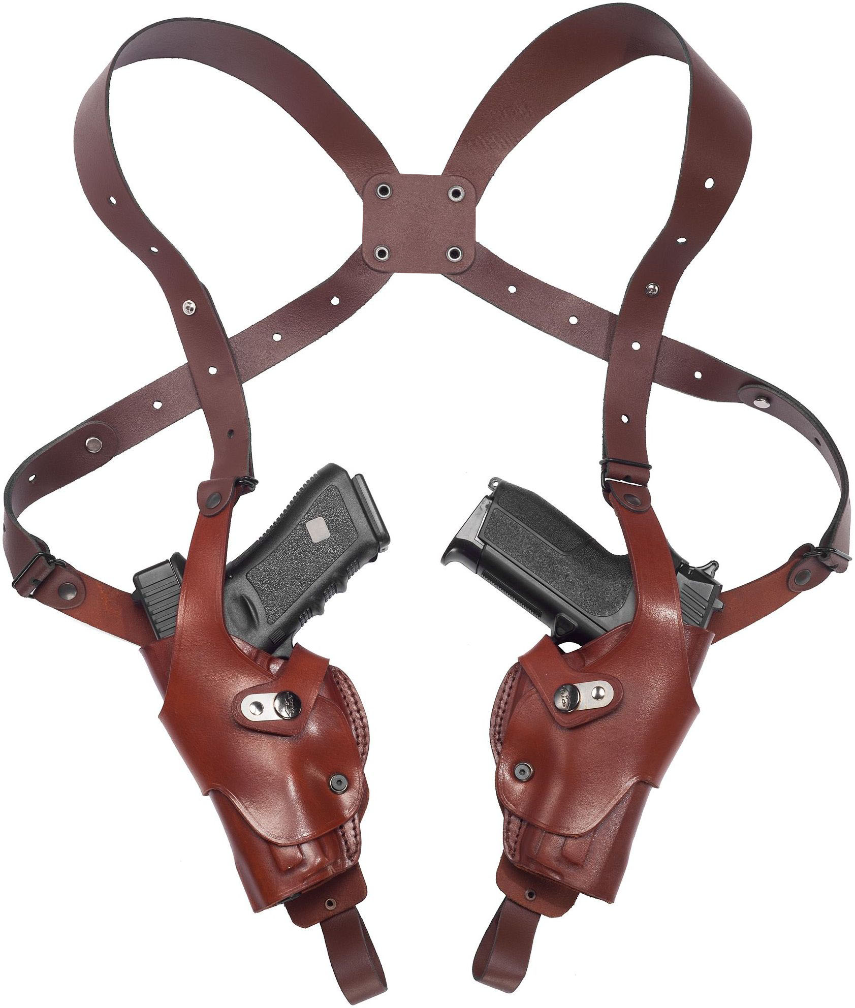 LeatherDouble Vertical Roto Shoulder Holster
