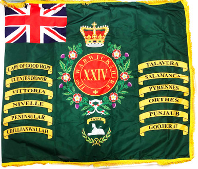 British 24th Warwickshire Regiment Flag