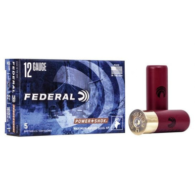 Federal 12ga 2.75" Max 1oz HP Power-Shok Shotshell Ammunition 5rds