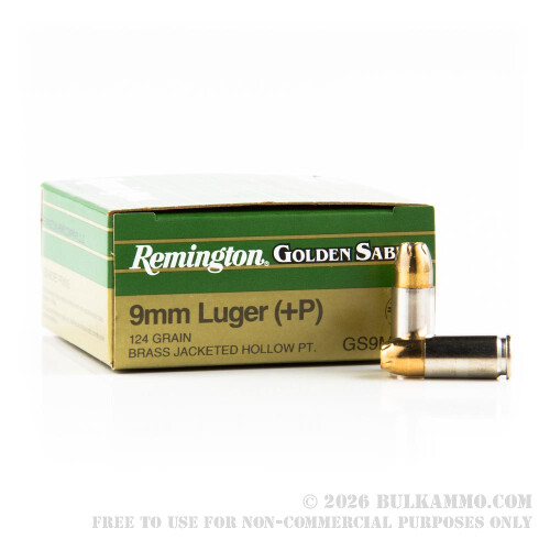 500Rounds of 9mm Ammo by Remington - 124gr JHP