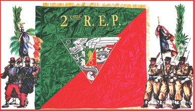 Historic French Foreign Legion Flag