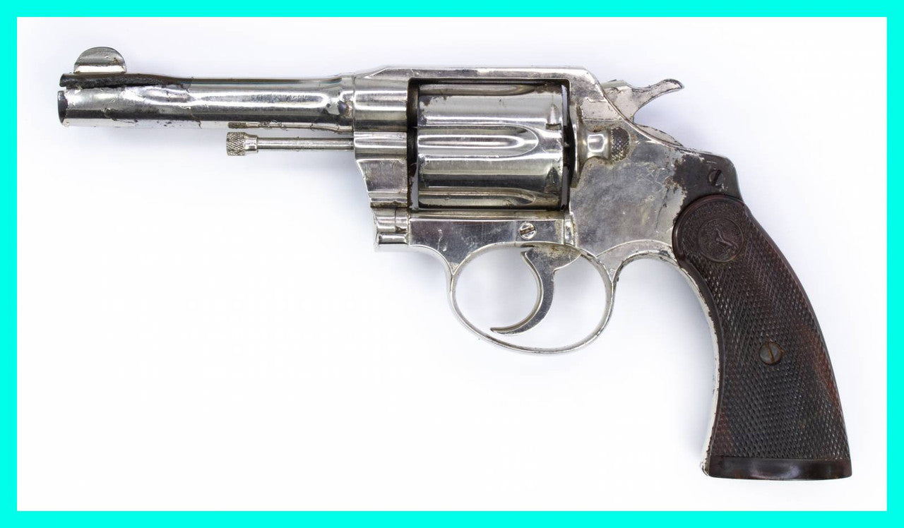 Colt Police Positive .38 S&W 4" Barrel FIXED SIGHT CHROME