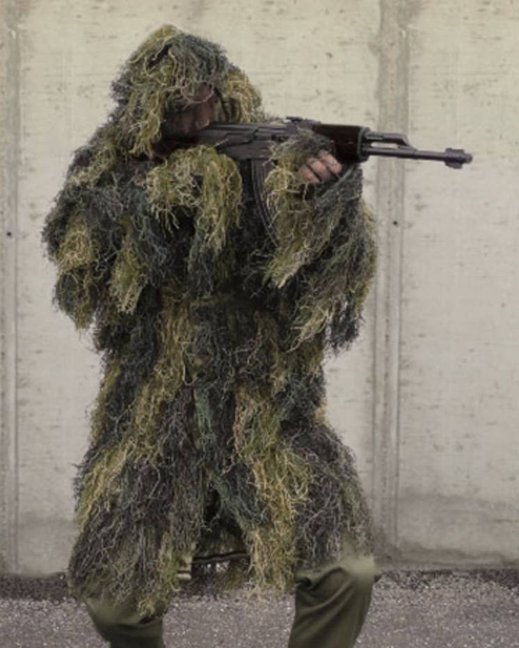 MIL-TEC WOODLAND CAMO FR GHILLIE PARKA NEW - M/L