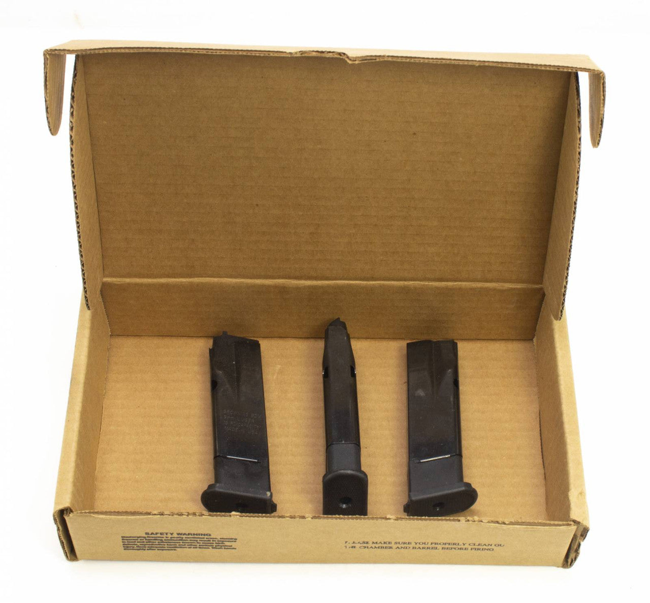 3 USED BROWNING BDM 9MM LUGER 10RD MAGAZINE MADE IN THE USA