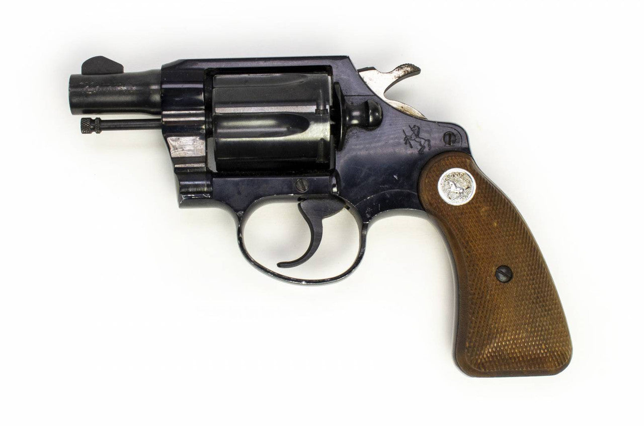 COLT COBRA 1ST MODEL 38 SPECIAL 2 BARREL BLUED REVOLVER-USED3993