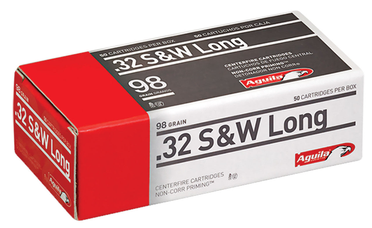 Aguila 1E322340 Pistol32 S&W Long 98 gr Lead Round Nose (LRN) 50 Bx/ 20 Cs