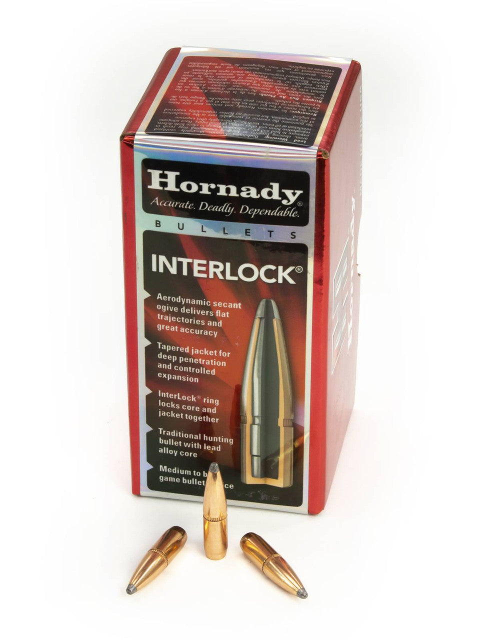 Hornady 2453 InterLock6mm .243 100 gr Boat Tail Spire Point 100 Per Box