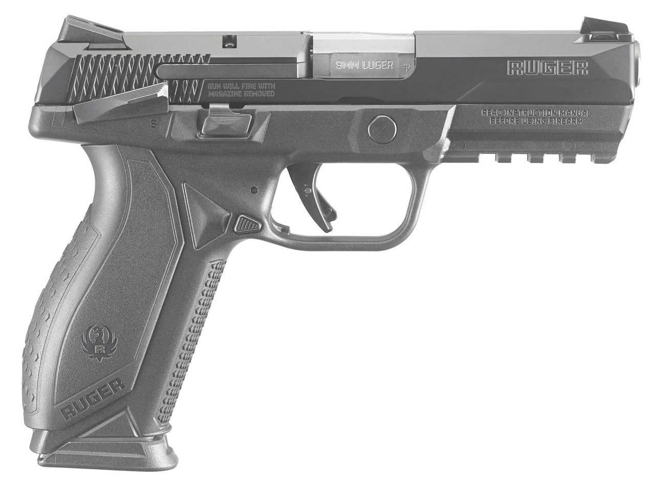 Ruger 8618 American Pistol Duty 45 ACP 4.50 10+1 Black Frame Black Nitride Stainless Steel Slide Black Wraparound Ergonomic Grip Manual Safety