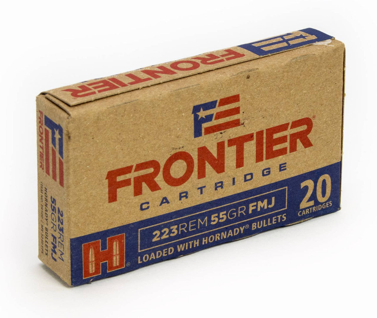 Frontier Cartridge FR100 Rifle223 Rem 55 gr Full Metal Jacket (FMJ) 20rds
