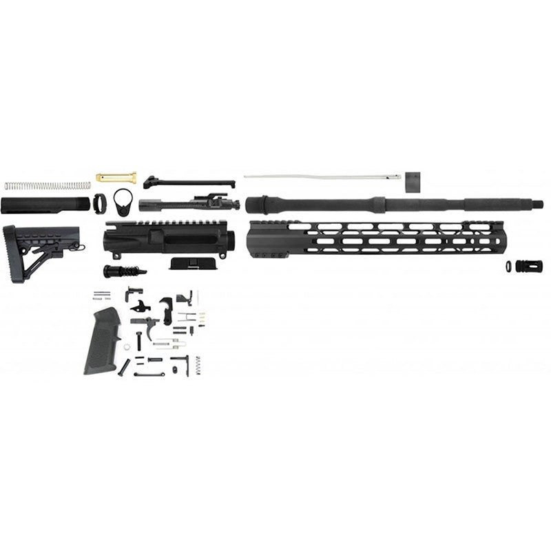 TacFire AR-15 .223Wylde 16 Unassembled Rifle Kit and 15 Slim Line Free Float MLok Handguard