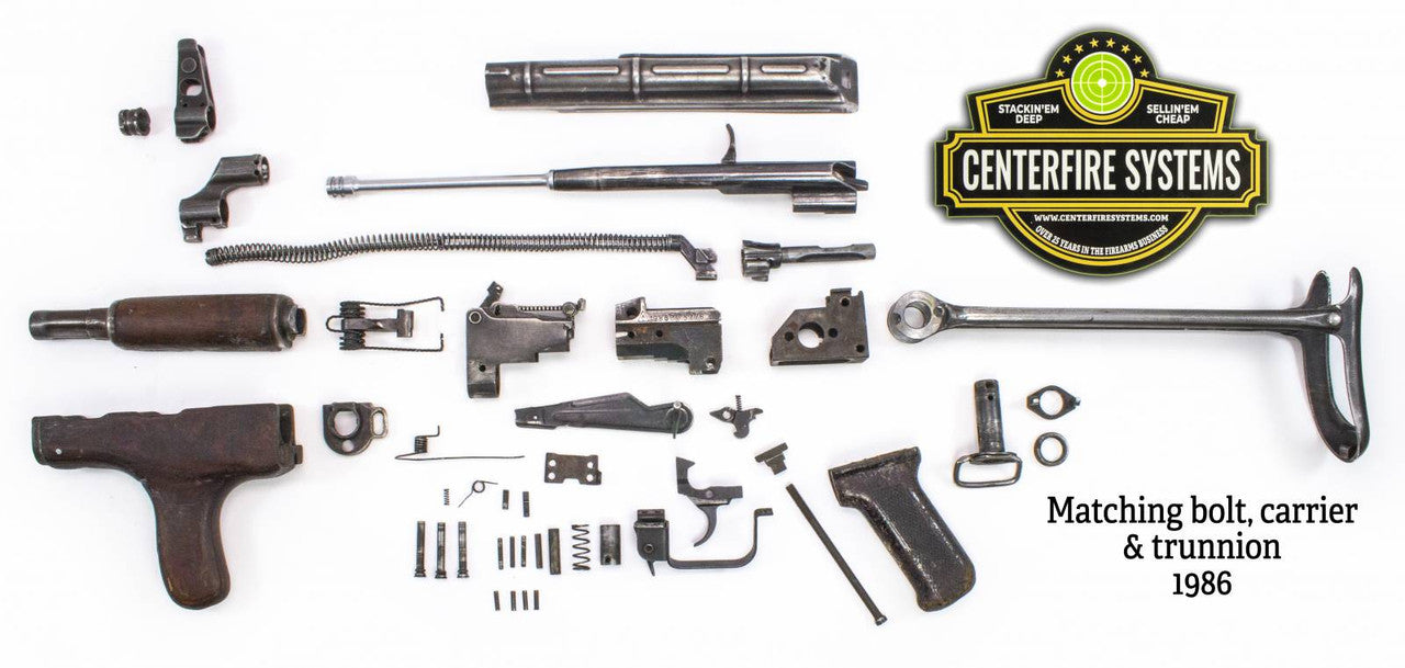 Romanian Model 65 AKM-47 7.62x39 Underfolder Parts Kit - Numbers Matching - Good Bluing - Year 1986