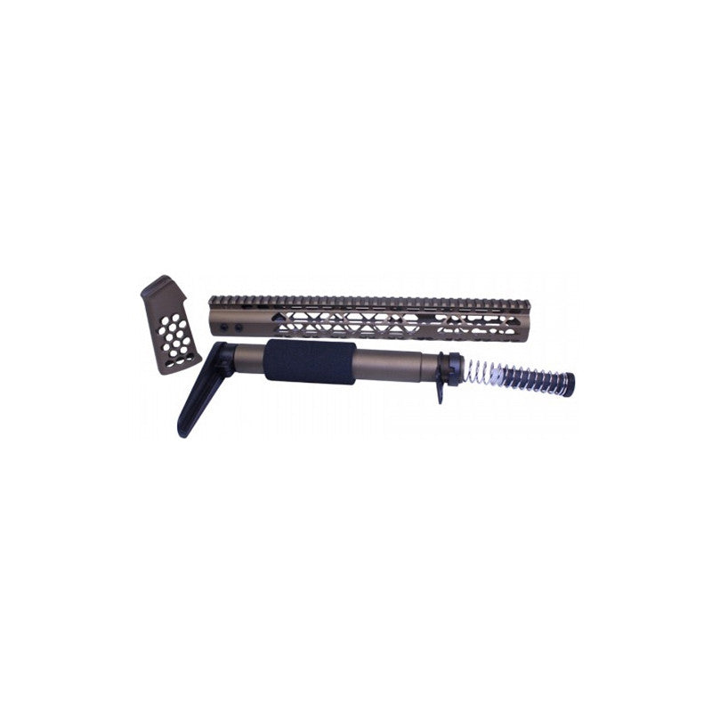 AR-15 Airlite Honeycomb Series Complete Furniture Set - Burnt Bronz