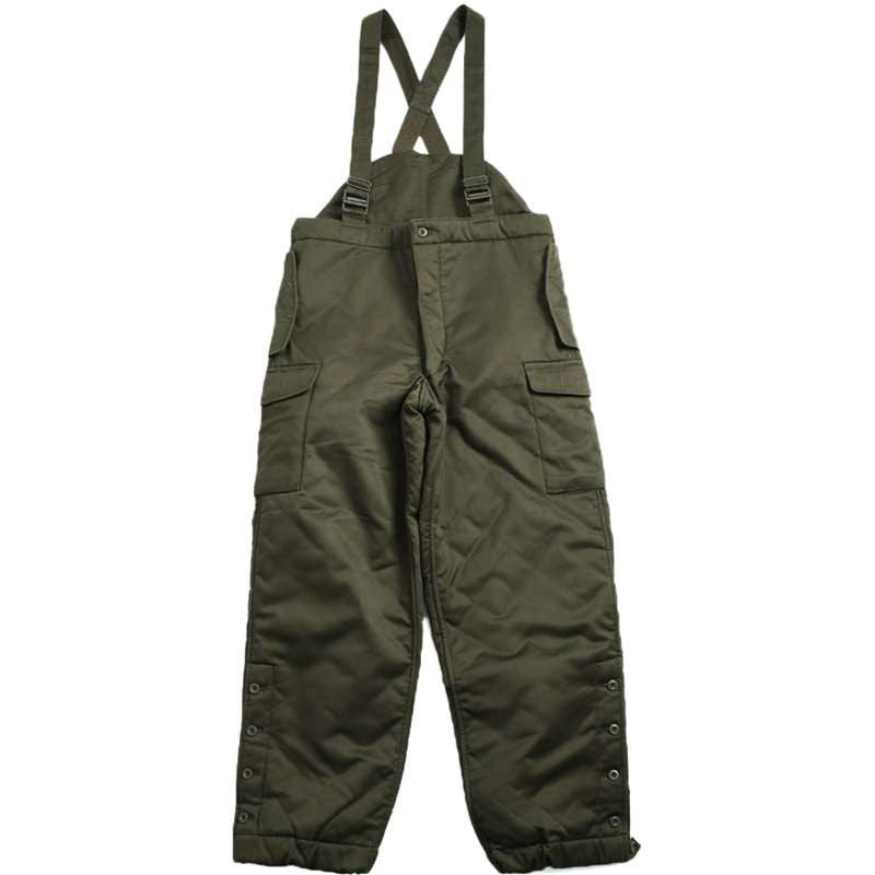 Austrian OD Winter Pants with Suspenders - Large - Like New
