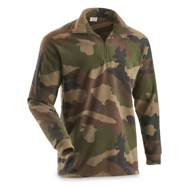 French CCE Camo Fleece Shirt with Zipper - Like New - Extra Large