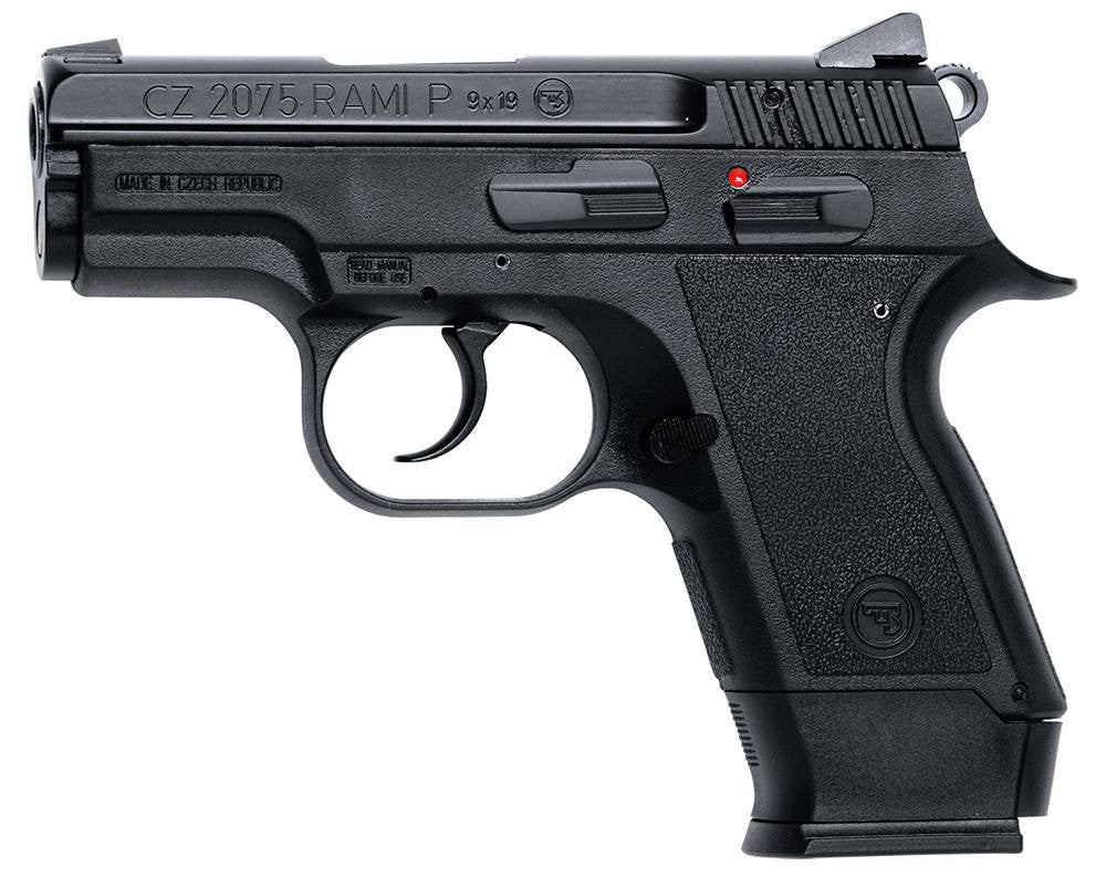 CZ 91750 CZ 20759mm Luger 3 14+1 Black Black Rubber Grip