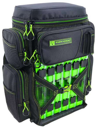 Evolution Outdoor 3600 Drift Series Tackle Backpack - Green/Black