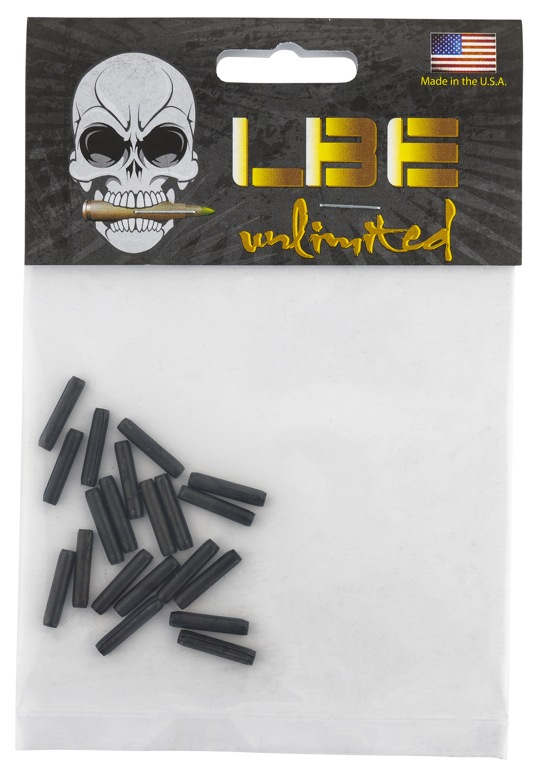 LBE Unlimited ARTGRP20PK AR-15 Trigger Guard Roll Pins 4140 Steel Black 20-Pack