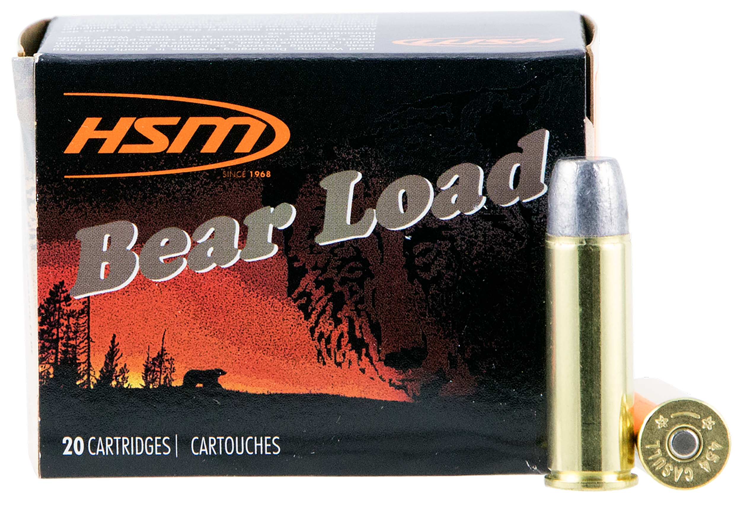 HSM Bear Load 454 Casull 325 gr Wide Flat Nose 50 Rd - Box or Case