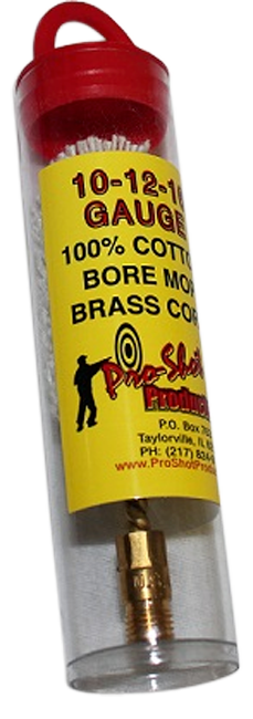 Pro-Shot MP12 Bore Mop 10/12/16 Gauge Shotgun 5/16-27 Cotton 1.75"