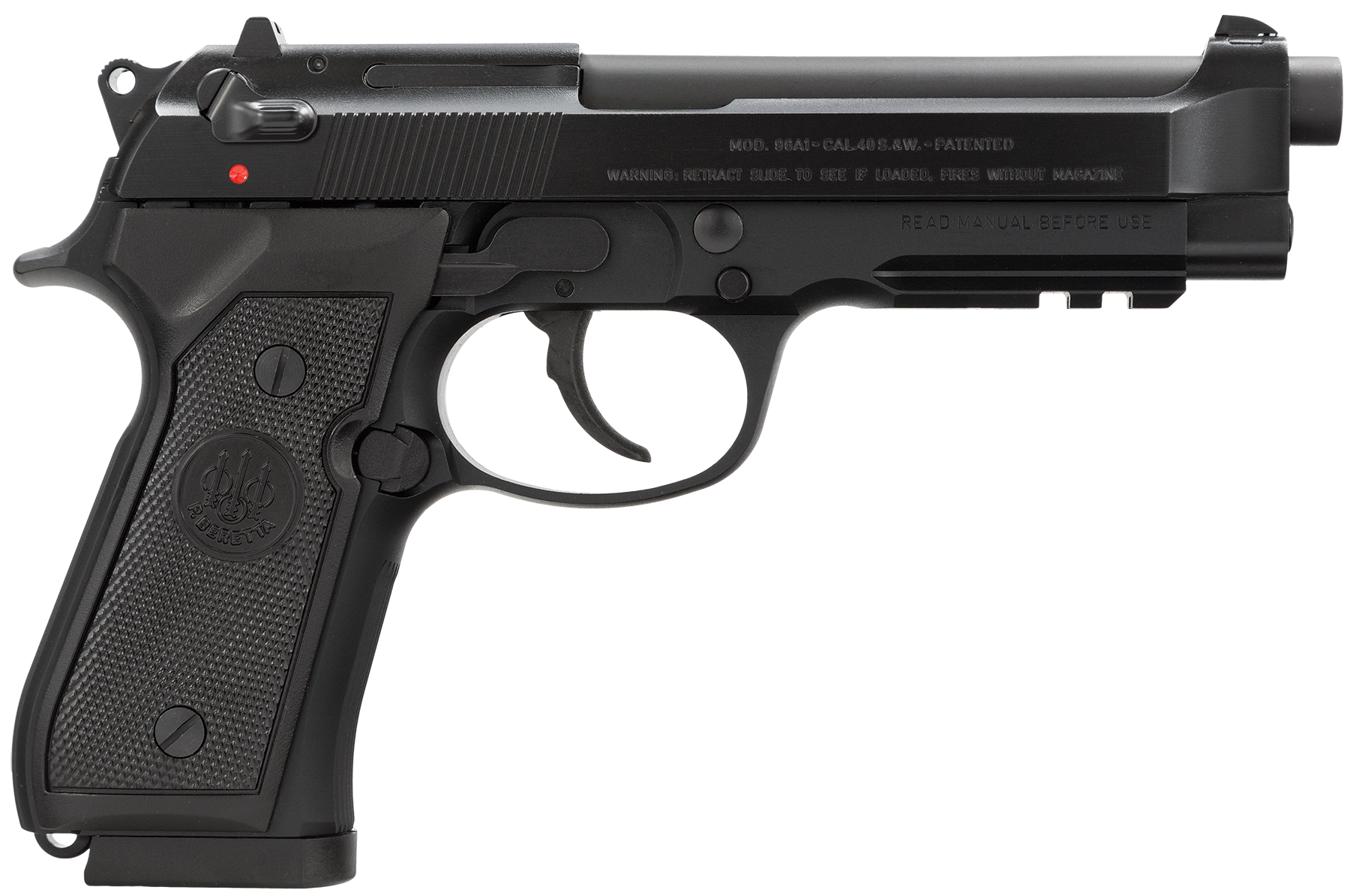 Beretta 96A1 .40 S&W 4.90" 12+1 Semi-Auto Pistol - Black Bruniton