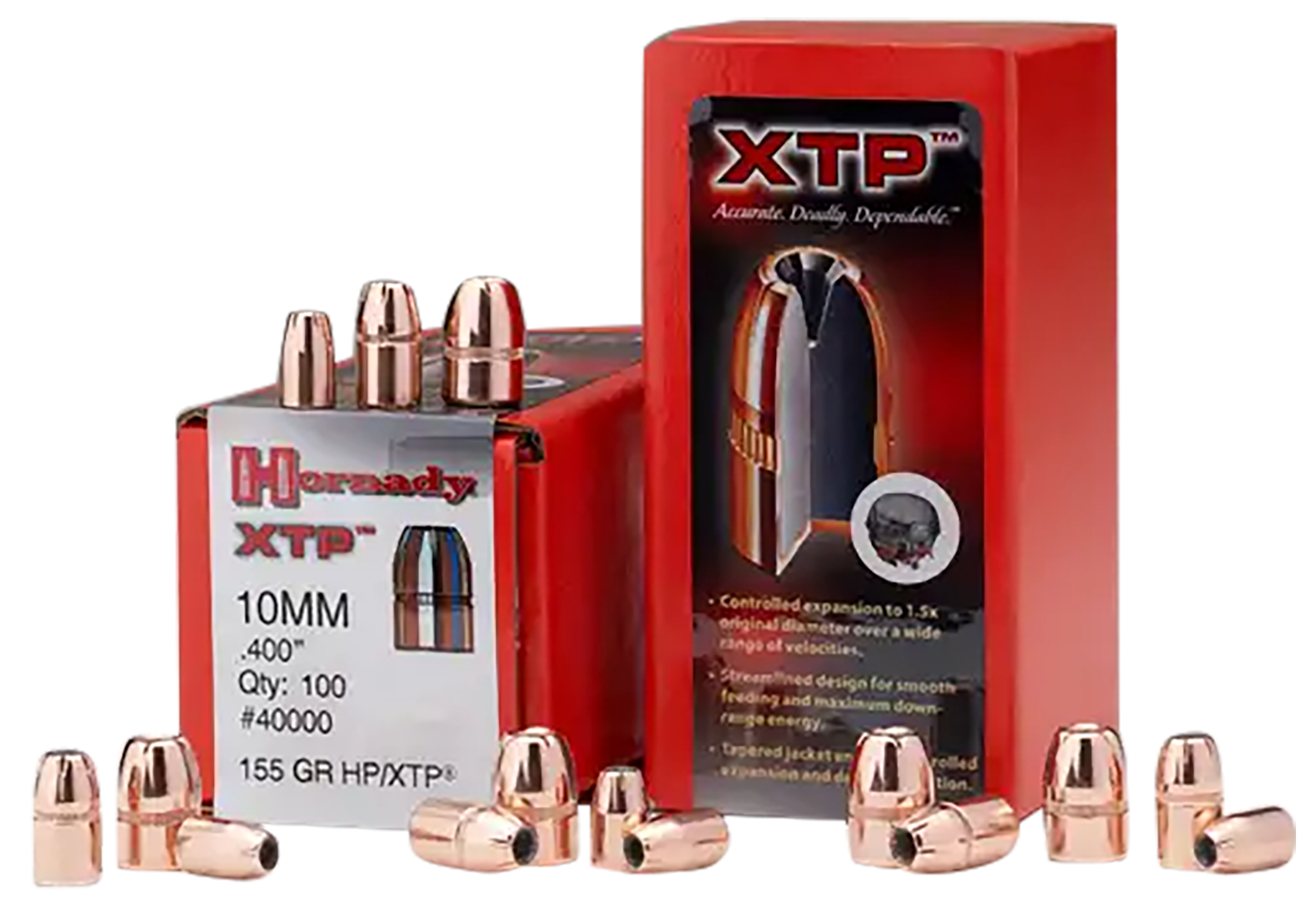 Hornady 35540 XTP 9mm .355 115gr Hollow Point Reloading Bullets - 100/Box
