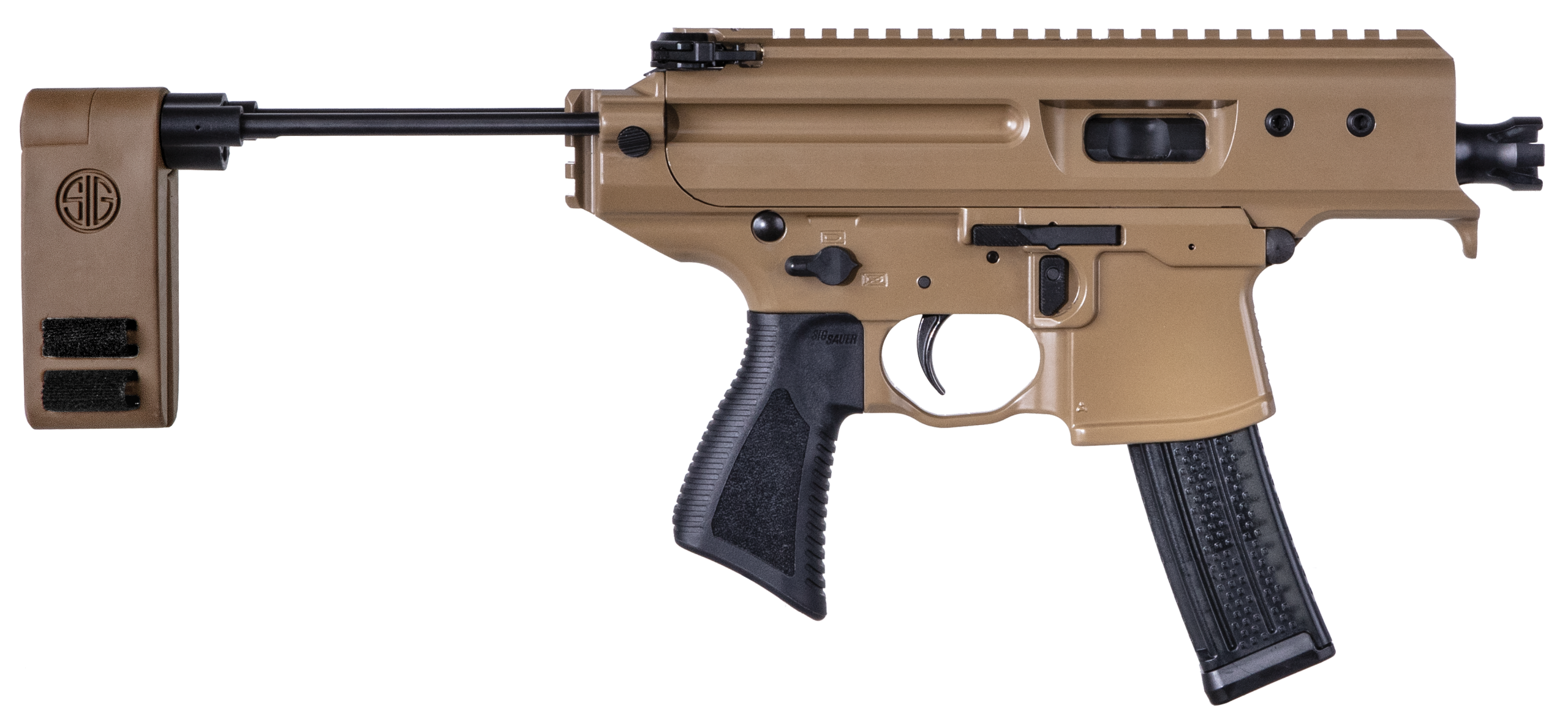 Sig Sauer MPX Copperhead 9mm Luger 3.50 20+1 Coyote Cerakote PCB Folding Pistol