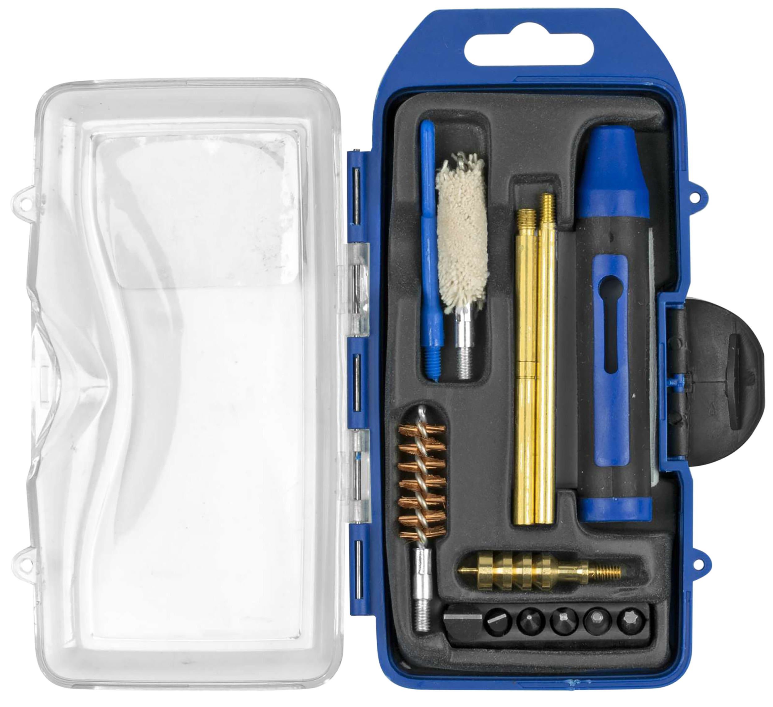 DAC GunMaster GM45P .44/.45 Cal Pistol Cleaning Kit 14-Piece Black/Blue