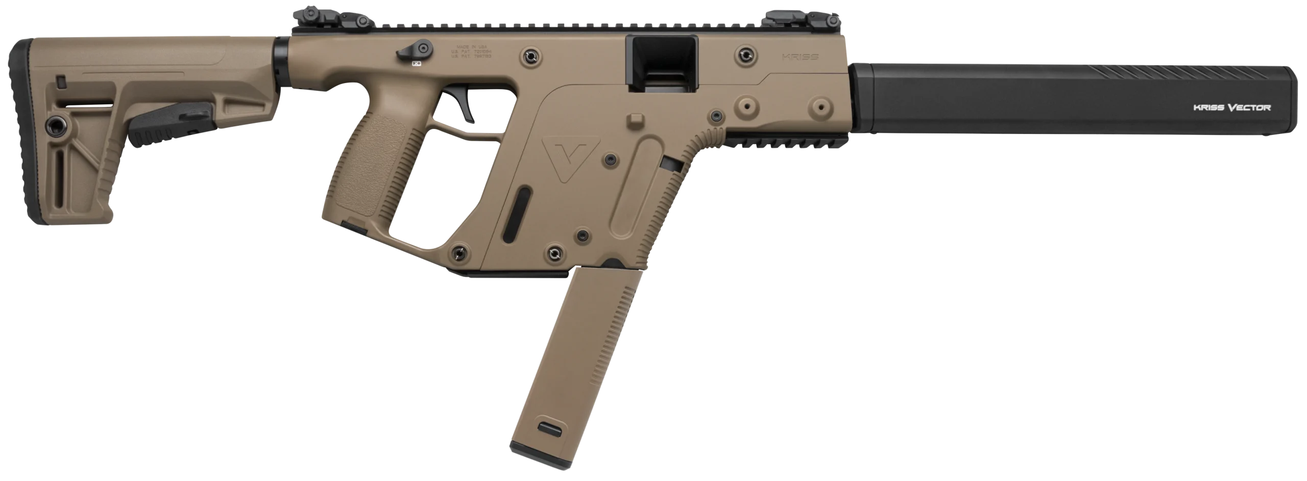 Kriss USA Vector CRB G2 9mm Luger 16" 40+1 Semi-Auto Rifle - FDE