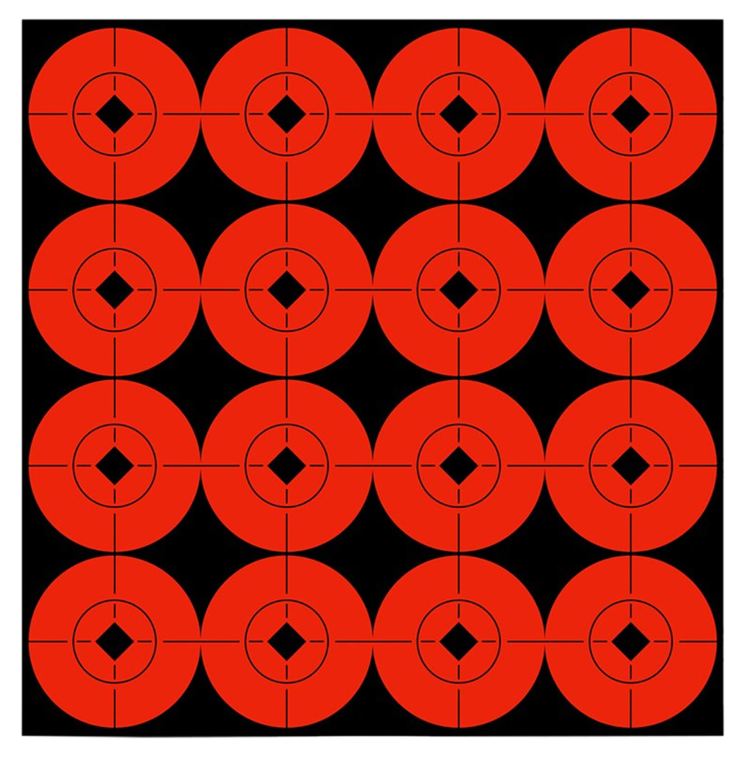 Birchwood Casey 33904 Target Spots Self-Adhesive Paper 1.5" Bullseye Black/Orange 160 Pack