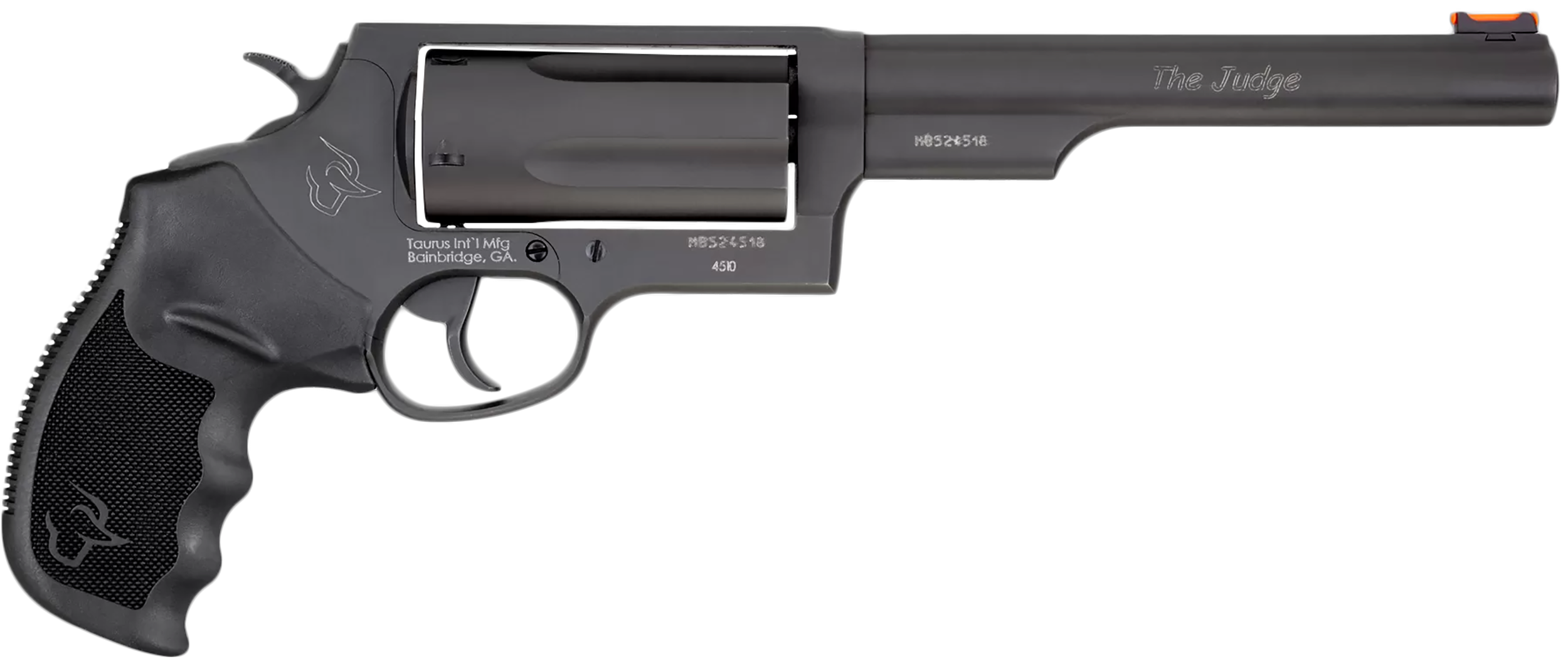 Taurus Judge Magnum 45 Colt (LC)/410 Mag 6.50" 5-Shot DA/SA Compact Frame Revolver - Matte Black Oxide
