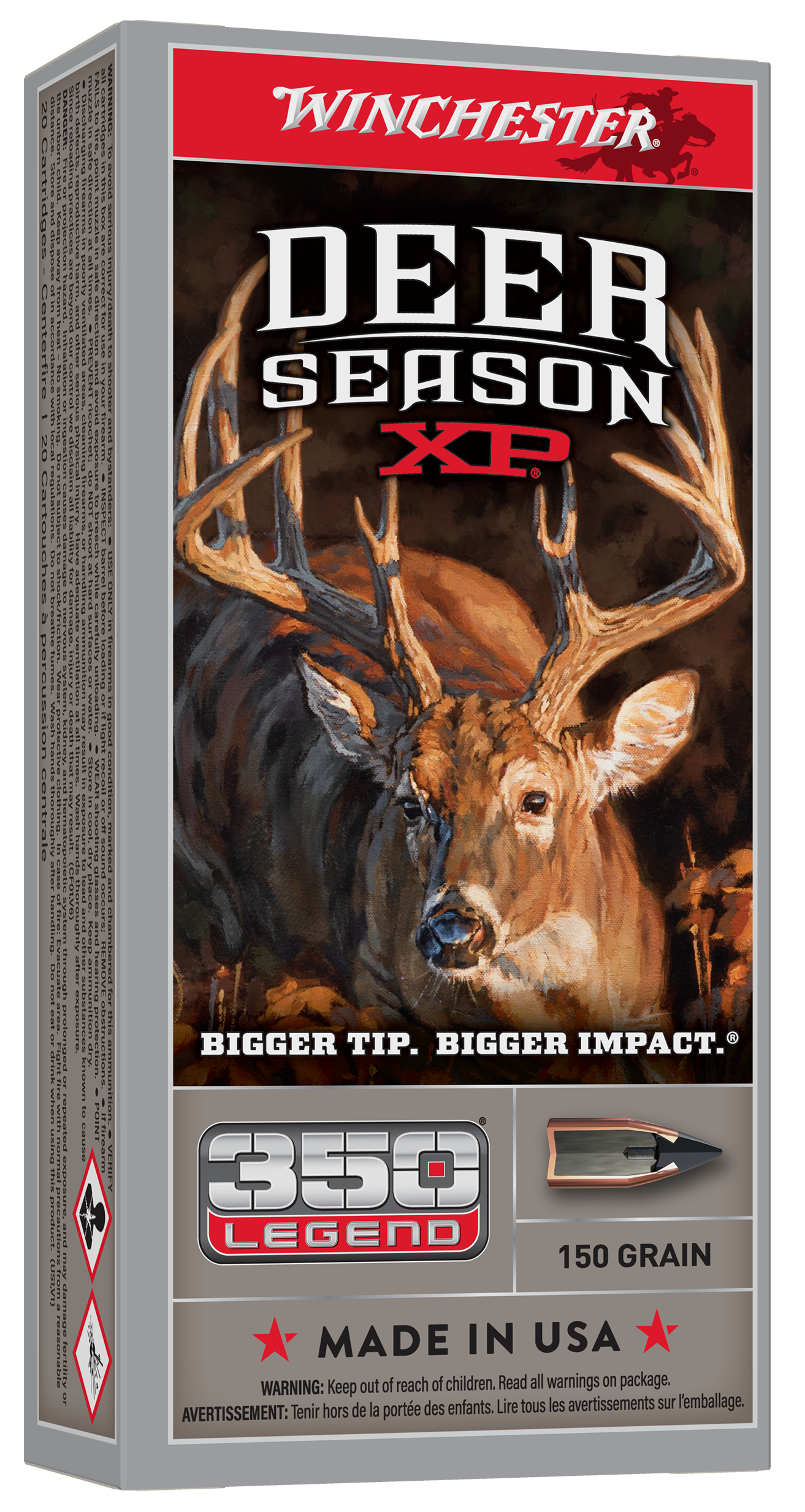 Winchester Ammo Deer Season XP 350 Legend 150gr Extreme Point 20 Rd - Box or Case