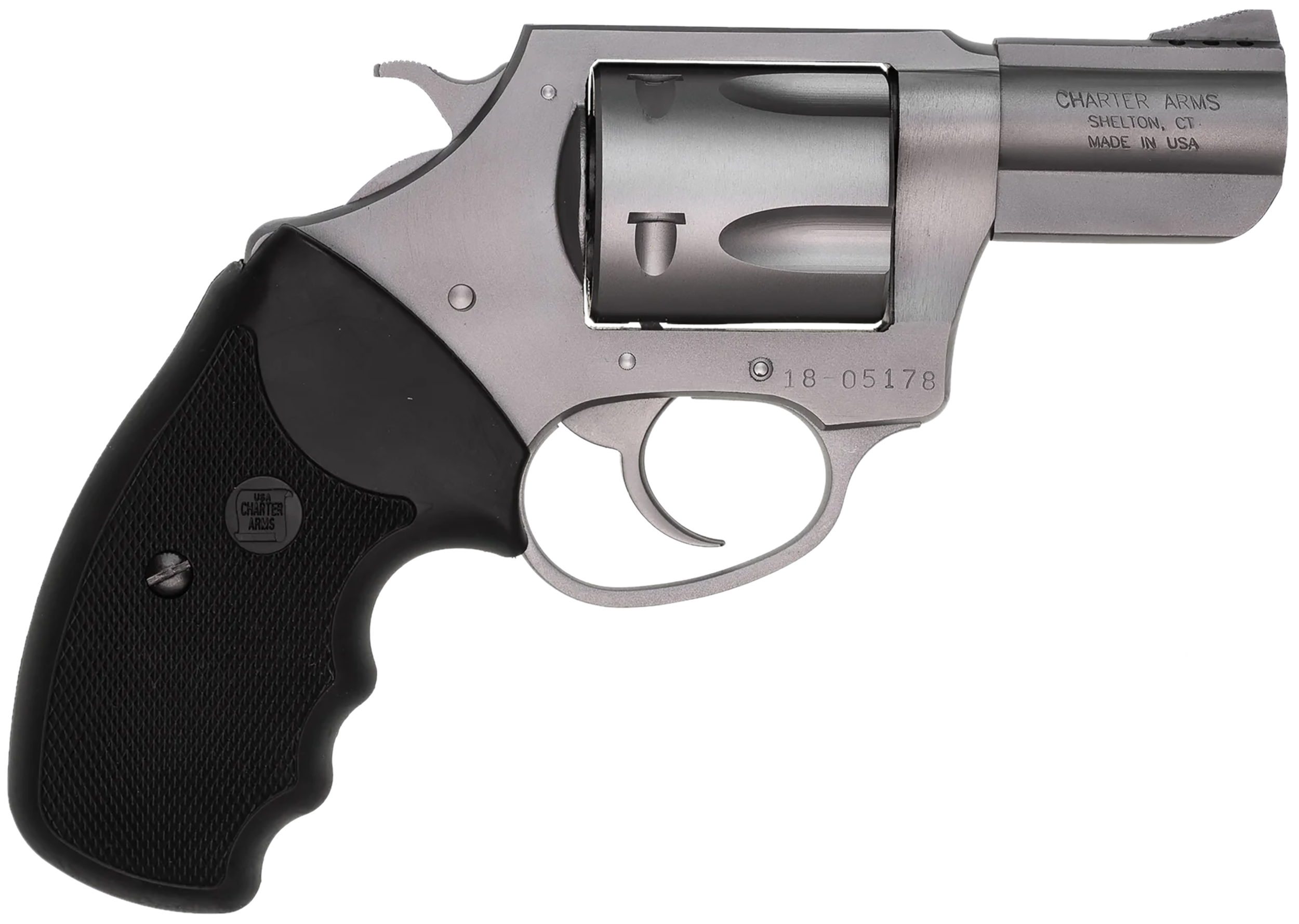 Charter Arms Mag Pug 357 Mag 2.20" 5-Shot DA/SA Revolver - Matte Stainless