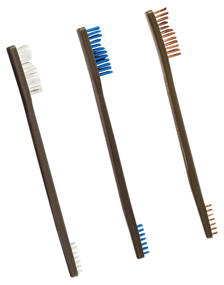 Otis FG3163NBBZ AP Brushes Variety Pack Multi-Caliber Bronze/Nylon 3 Pack