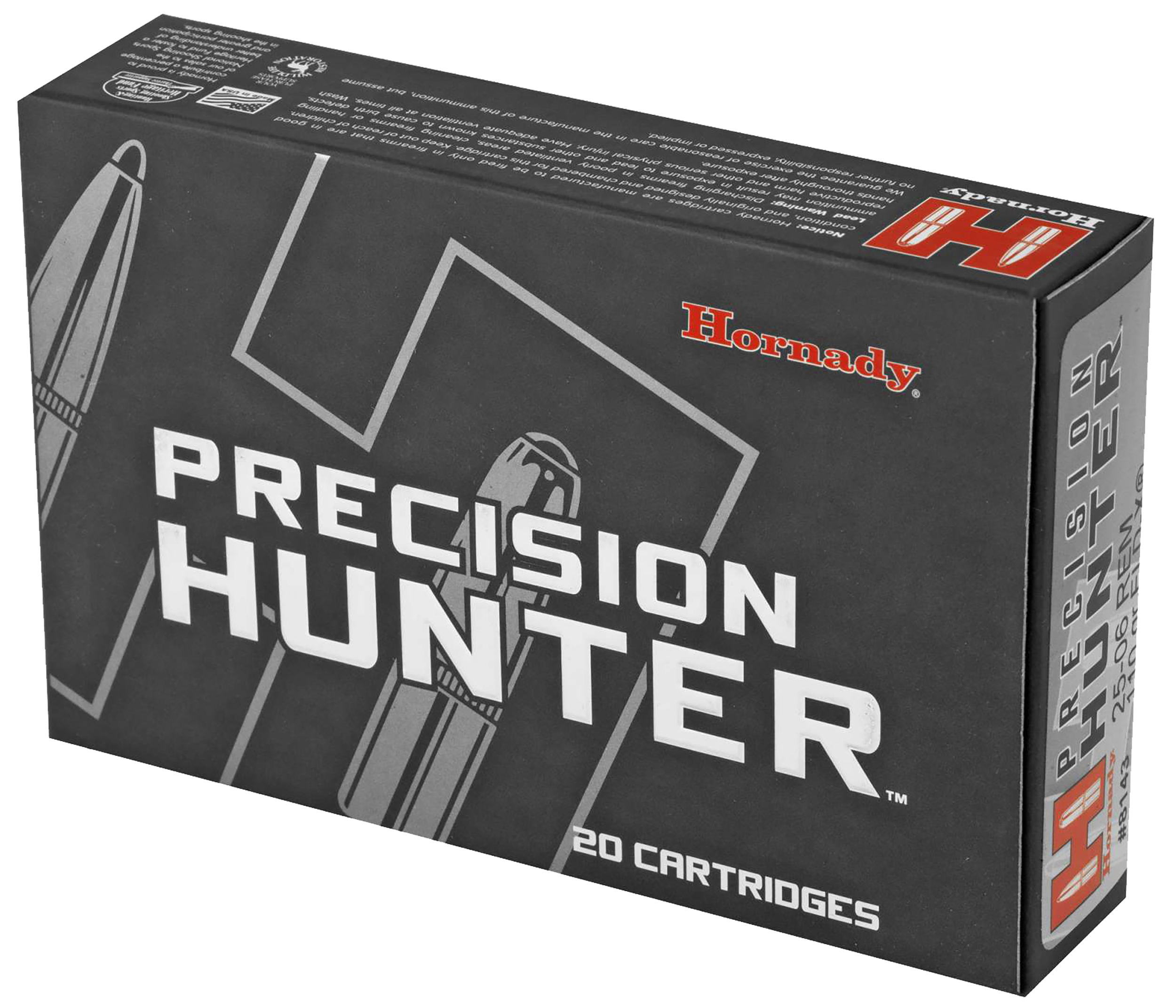 Hornady Precision Hunter 25-06 Rem 110 gr ELD-X - Box or Case