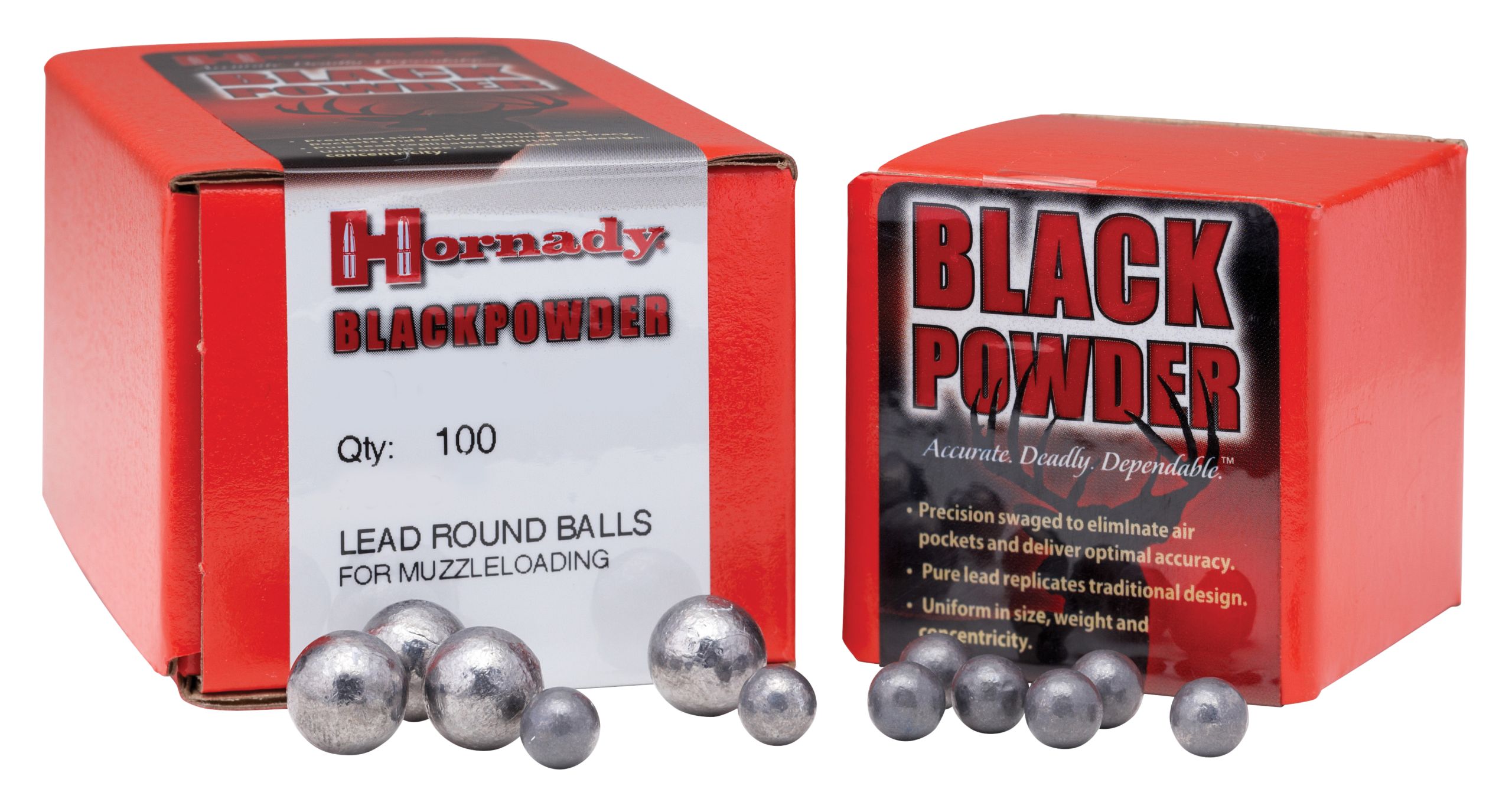 Hornady 6070 Lead Round Ball .44 Cal .454 100/Box