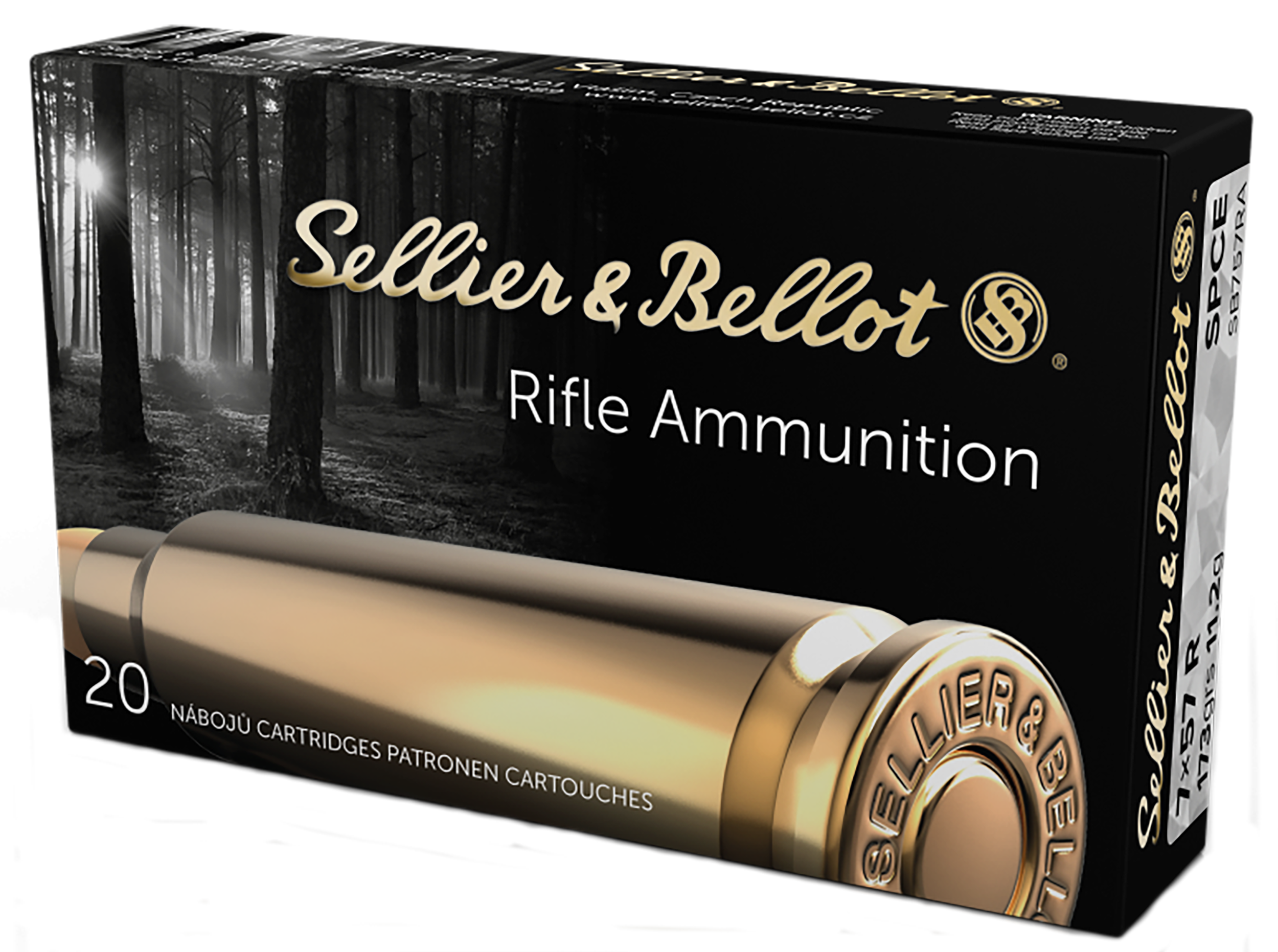 Sellier & Bellot SB757RA Rifle 7x57R 173 gr Soft Point Cut-Through Edge (SPCE) - Box or Case