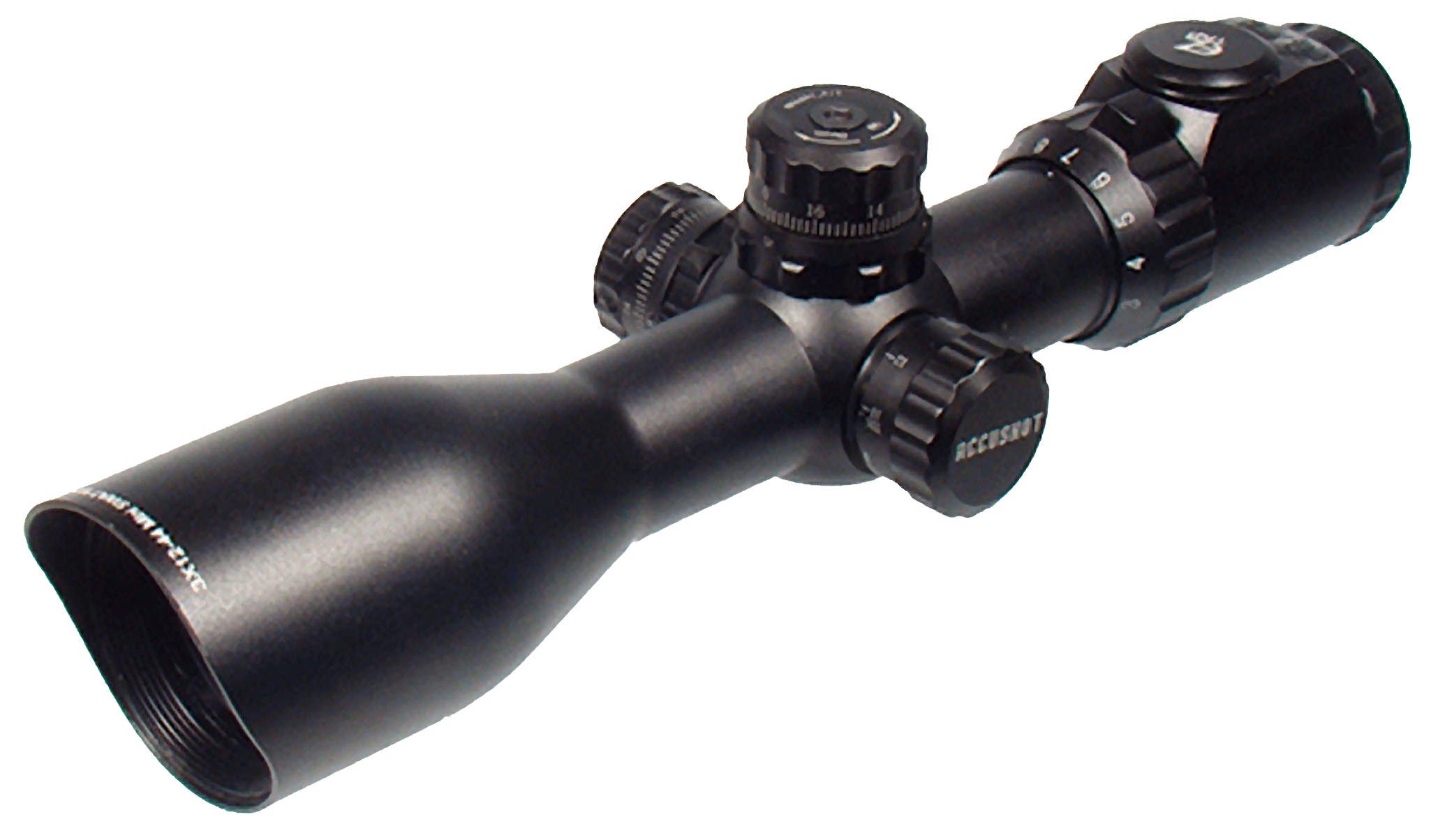 UTG Accushot SCP3-UM312AO 3-12x 44mm 30mm Tube Illuminated Red/Green Mil-Dot Rifle Scope - Black Hardcoat Anodized