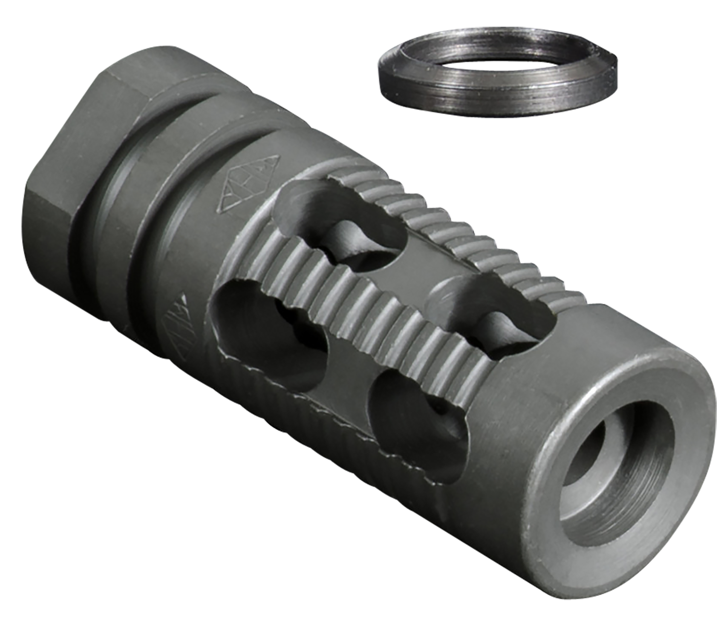Yankee Hill 285M2 Phantom Comp/Brake 5.56mm 1/2x28 Smooth End - 2.25 in
