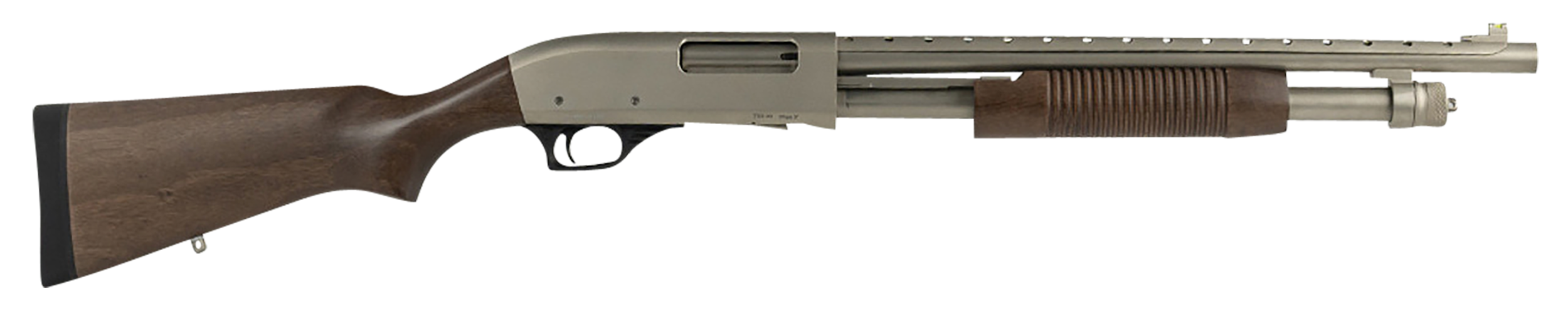 Tokarev USA TX3 HD 12 Gauge 18.50" 3" 5+1 Pump Shotgun - Nickel/Walnut