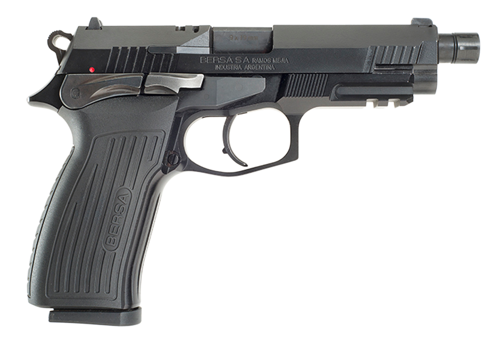 Bersa TPRX 9mm Luger 4.25" 17+1 DA/SA Semi-Auto Pistol - Matte Black Threaded Barrel