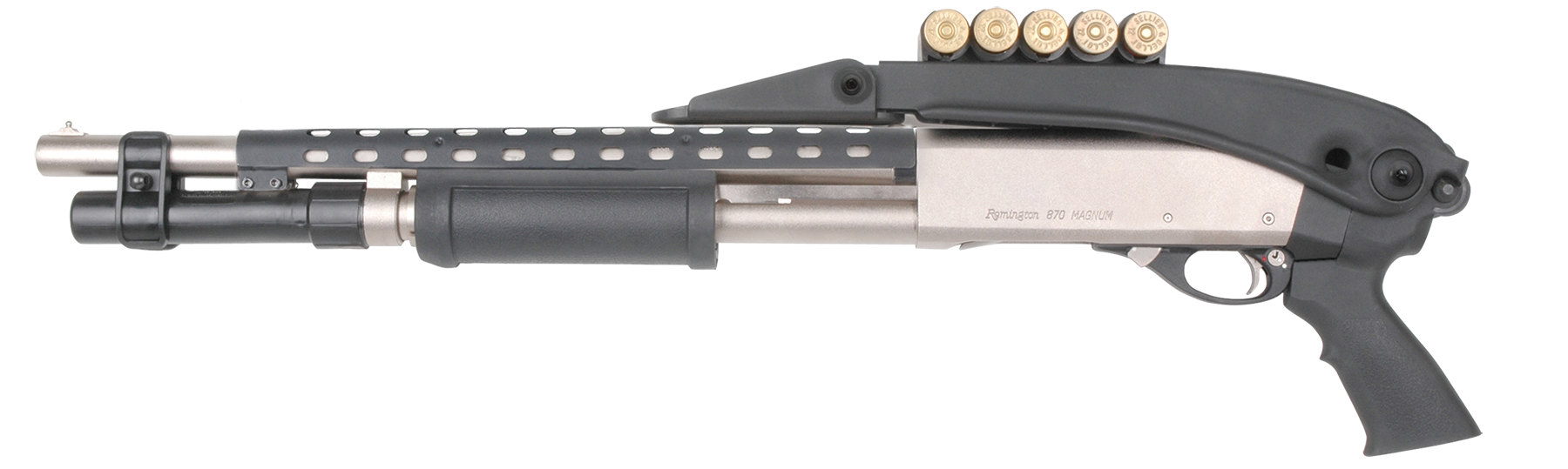 Advanced Technology TFS0600 Shotforce Shotgun Stock Top Folding Black Synthetic for 12/20 GA