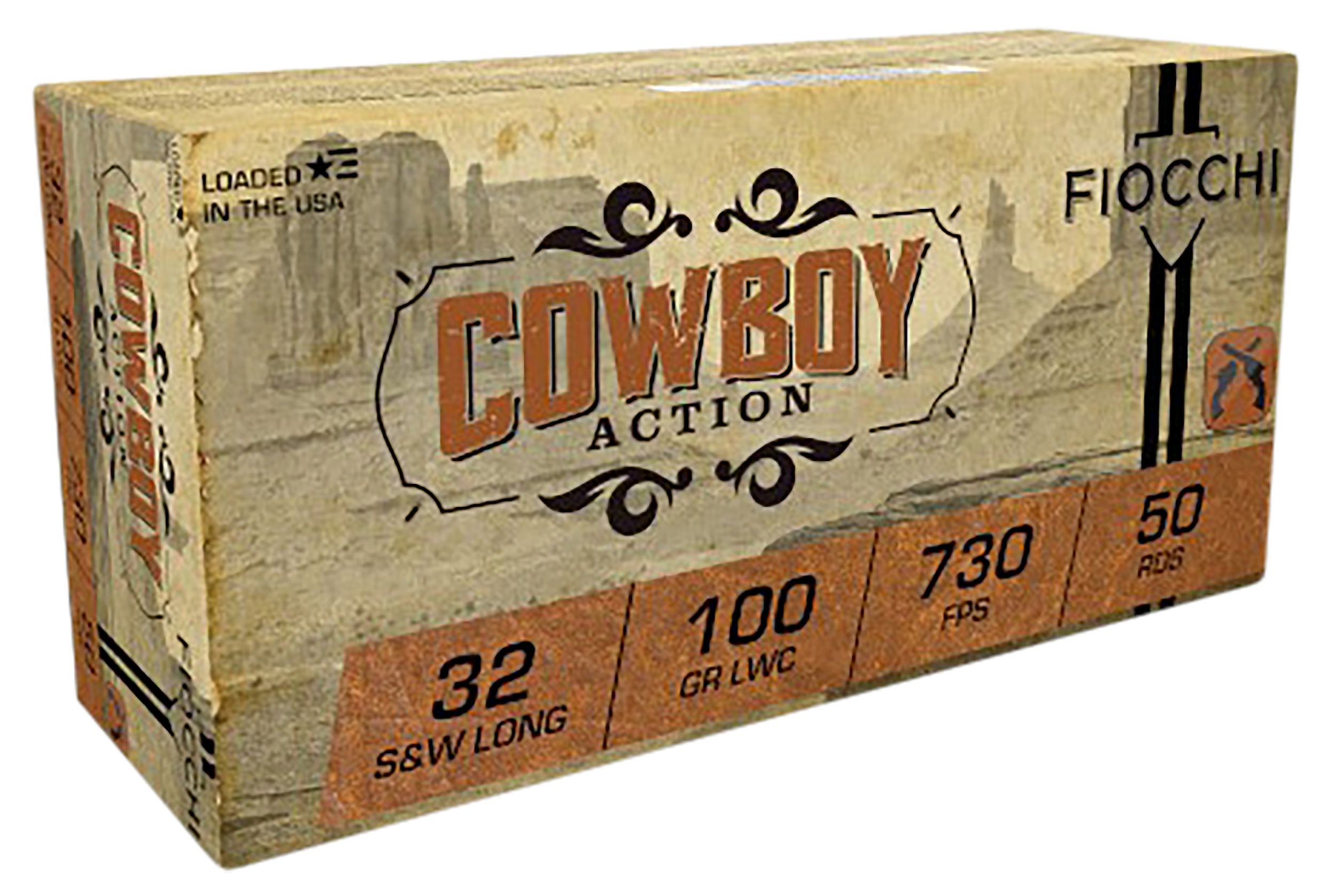 Fiocchi Cowboy Action 32 S&W Long 100gr Lead Wadcutter 50 Bx/20 Cs - Box or Case