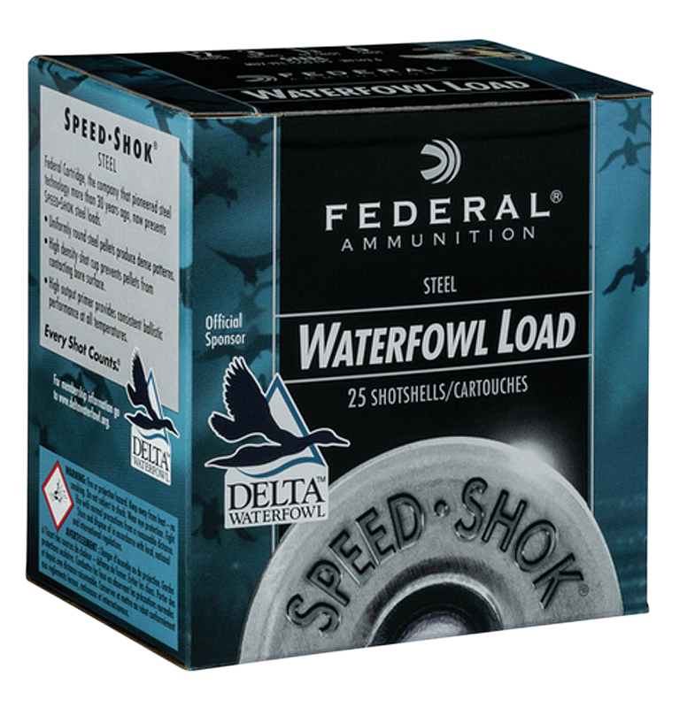 Federal Speed-Shok 12 Gauge 2.75" 1 1/8 oz #2 Steel Shot Shotshells - Box or Case