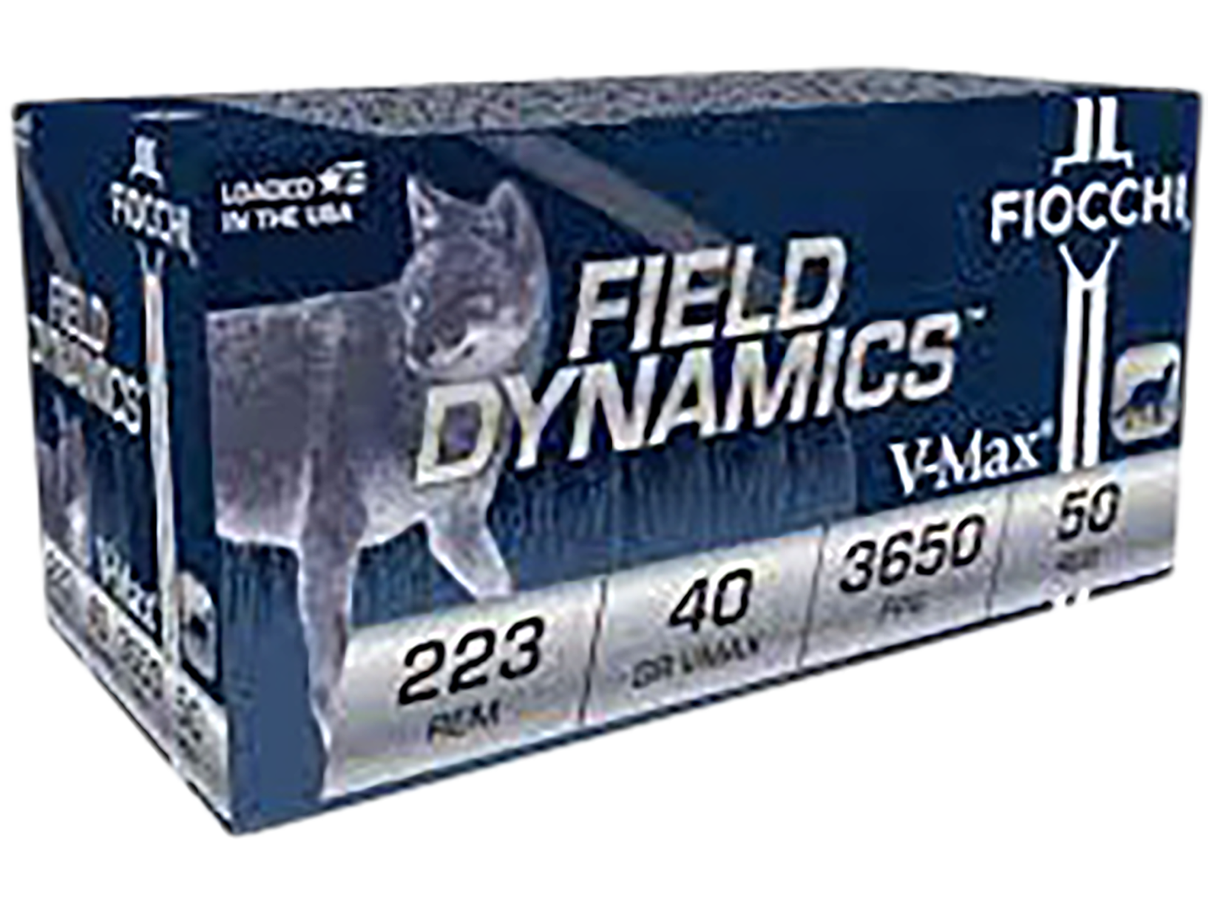 Fiocchi Field Dynamics 223 Rem 40gr V-Max 50 Bx/4 Cs - Box or Case