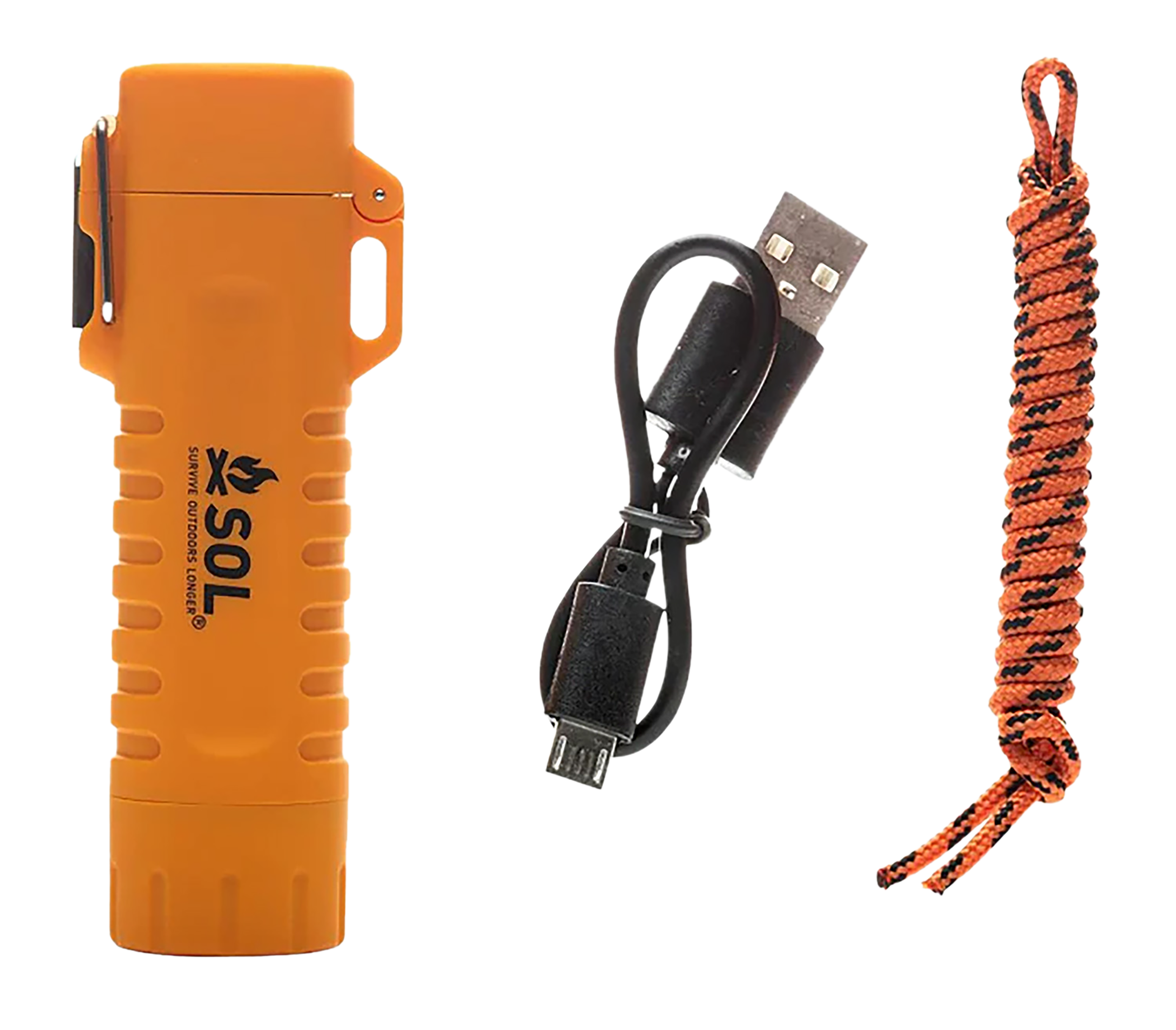 Survive Outdoors Longer Fire Lite Fuel Free Lighter Orange