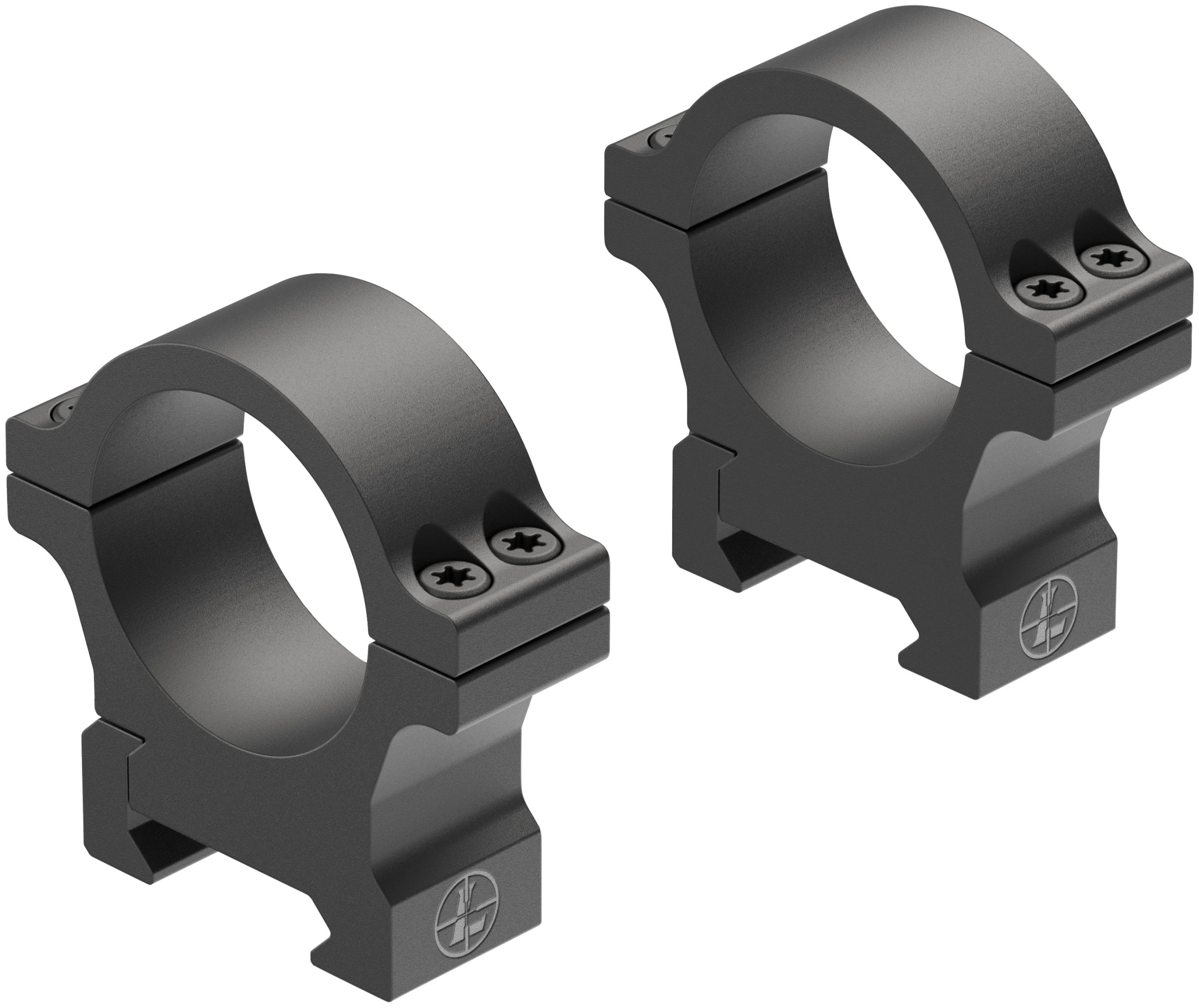 Leupold Open Range Cross-Slot 30mm Medium Matte Black Aluminum Scope Rings