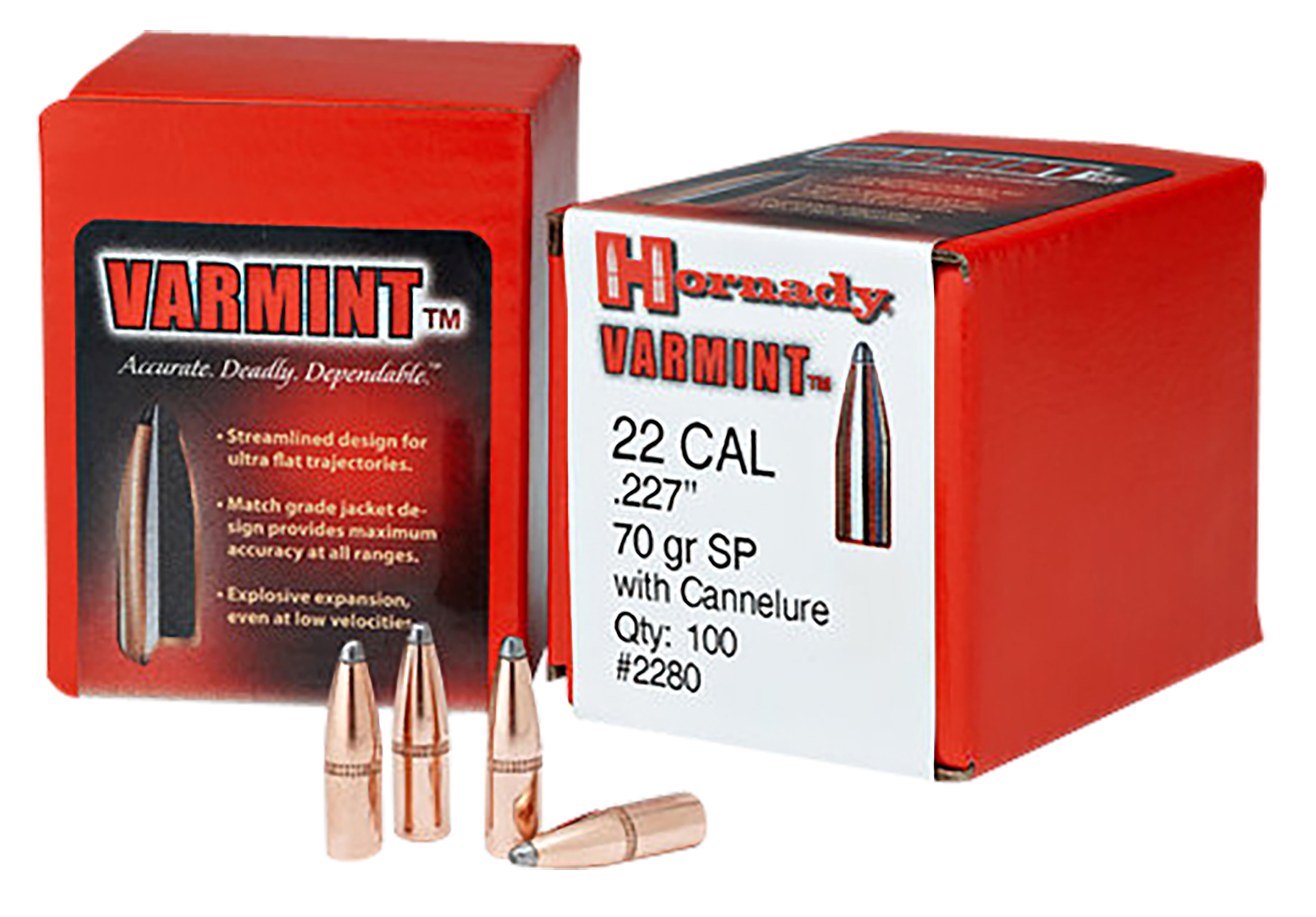 Hornady 2245 Traditional Varmint 22 Cal .224 50 gr Spire Point - 100/Box
